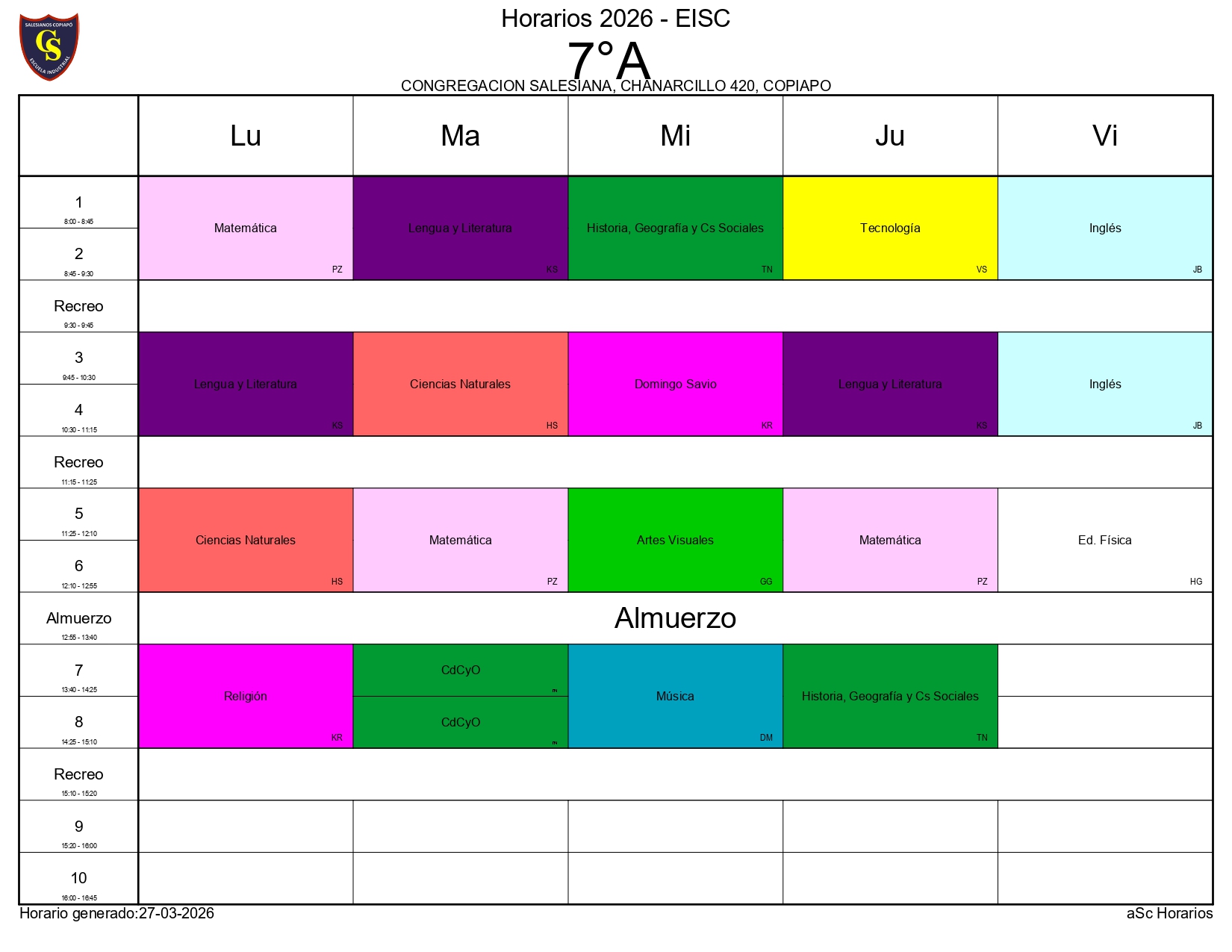 HORARIOS 2026 CURSOS 1 page 0001