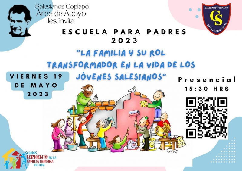 Escuela para Padres y Apoderadas tendrá nueva sesión el Viernes 19